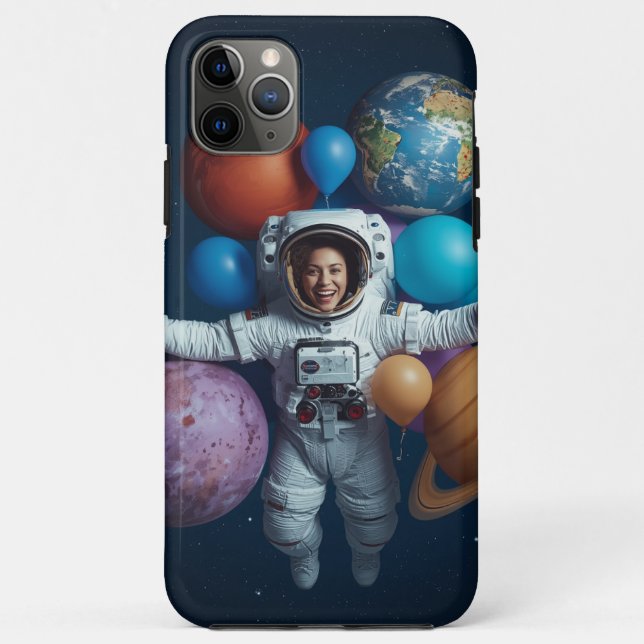 Cosmic Astronaut Phone Case Adventure (Back)