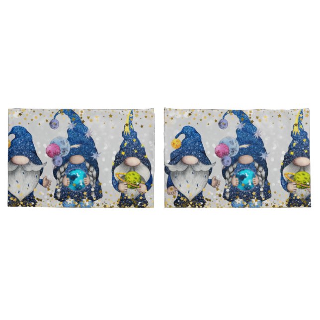 Cosmic Astronomy Gnomes   Pillowcase (Back-Set)