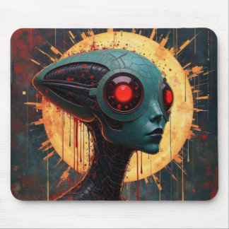 Cosmic Avenger with Pointy Head Mouse Mat