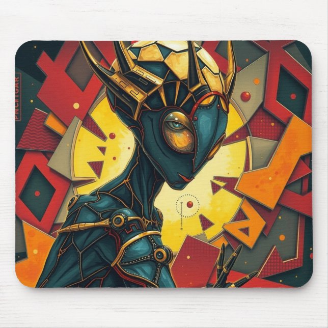 Cosmic Avenger with Spikes Mouse Mat (Front)