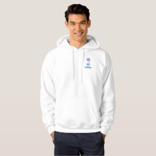 Cosmic Balance Line Art Celestial Swan Hoodie