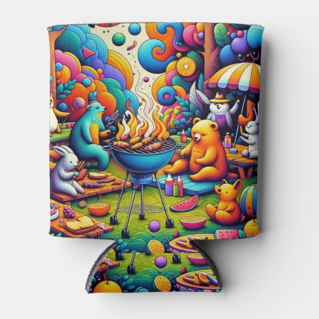 Cosmic BBQ Can Cooler (Front)