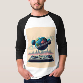 Cosmic Beats Celestial Soundscapes Galactic Groove T-Shirt