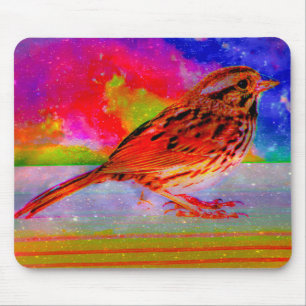 Cosmic Bird Dreamscape Art Print" Mouse Mat