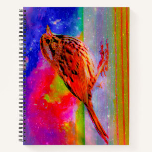 Cosmic Bird Dreamscape Art Print" Notebook