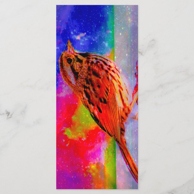 Cosmic Bird Dreamscape Bookmark  Menu (Front)