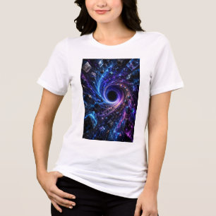 Cosmic Black Hole 3D Women's Tri-Blend Shirt