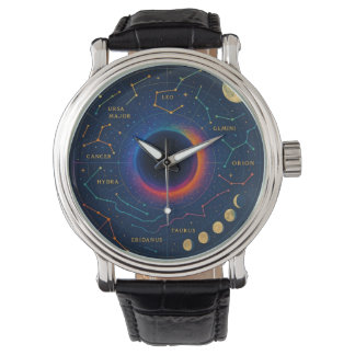 Cosmic Black Hole & Constellations Art - Celestial Watch