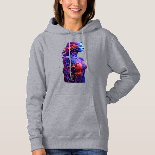 Cosmic Bloom – Feminine Growth Hoodie (Front)