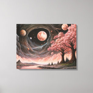 Cosmic Blossom Canvas Print