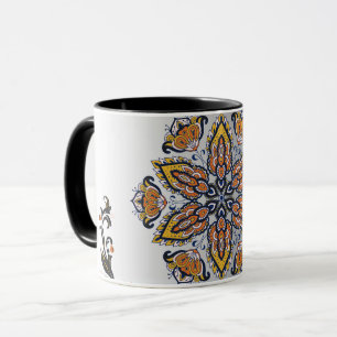 Cosmic Blossom – Mystical Mandala Design Mug