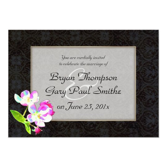 Cosmic Blossoms WEDDING Card