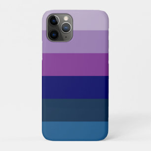 Cosmic Blue and Purple Stripes iPhone 11 Pro Case