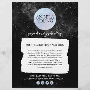 Cosmic Blue Moon Yoga, Life Coach, Astrologer Flyer