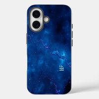 Cosmic Blue Nebula Abstract Art