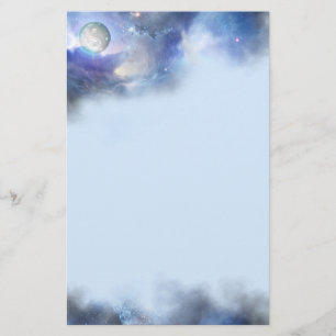 Cosmic Blue Yin Yang Stationery