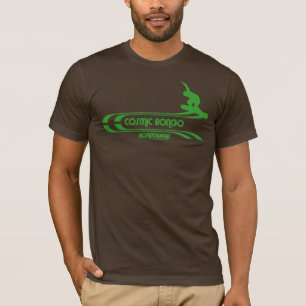 Cosmic bongo Retro snowboarding T-shirt