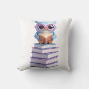 Cosmic Book Owl Cushion
