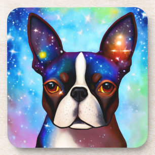 Cosmic Boston Terrier Coaster