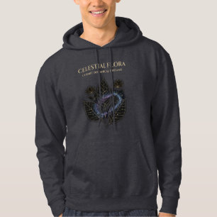 Cosmic Botanical Shadows & Starry Plant Outlines Hoodie