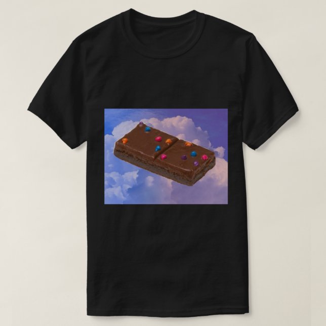 Cosmic Brownie Floating in the Sky   T-Shirt (Design Front)
