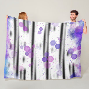 Cosmic Bubble Flow Fleece Blanket