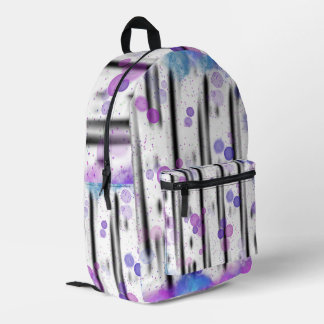 Cosmic Bubble Flow Printed Backpack
