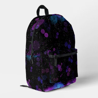 Cosmic Bubble Flow Printed Backpack