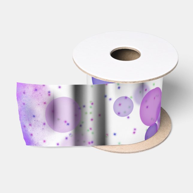 Cosmic Bubble Flow Satin Ribbon (Spool)