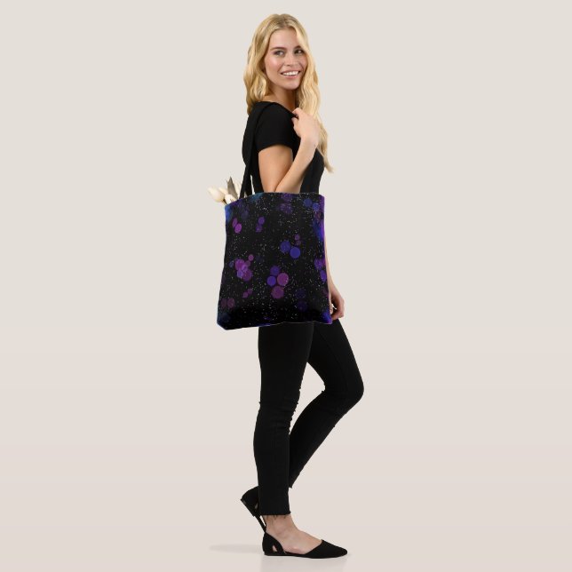 Cosmic Bubble Flow Tote Bag (On Model)