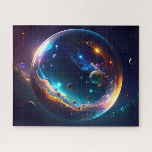 Cosmic Bubble Galaxy Fantasy Art Jigsaw Puzzle