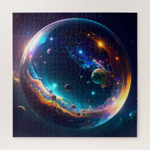 Cosmic Bubble Galaxy Fantasy Art Jigsaw Puzzle
