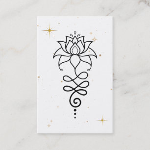 *~* Cosmic Buddhist Nirvana Sacred Geometry Lotus Business Card