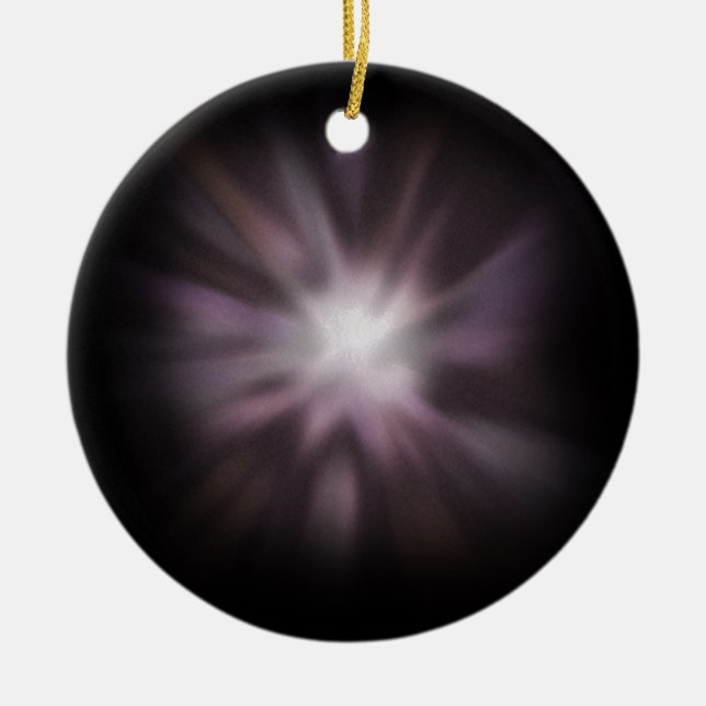 Cosmic Burst Artwork Ceramic Tree Decoration (Front)