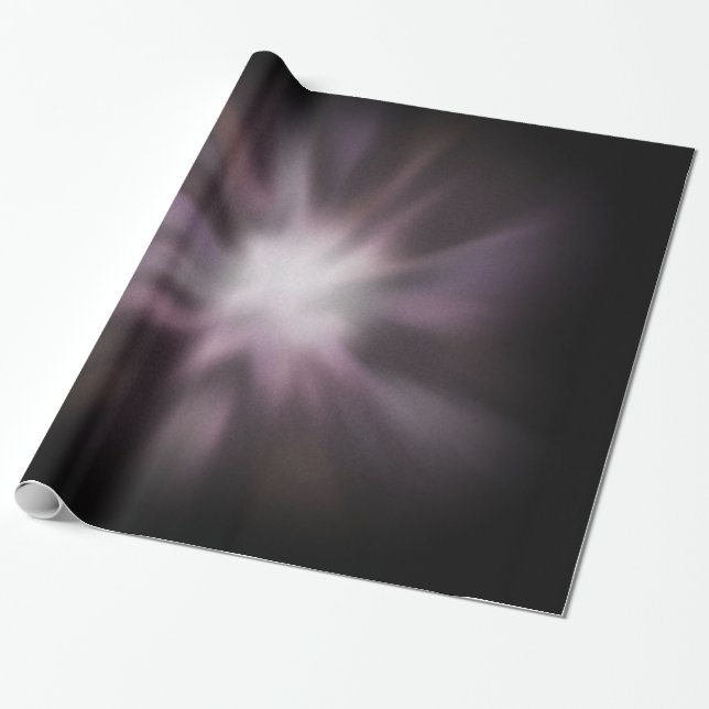 Cosmic Burst Artwork Wrapping Paper (Unrolled)