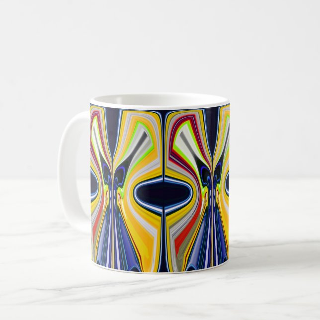 Cosmic butterflies coffee mug (Front Left)