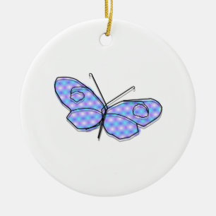 Cosmic Butterfly Ceramic Tree Decoration
