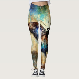 Cosmic Butterfly Fantasy Artwork Leggings