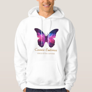 Cosmic Butterfly Galaxy Wings Hoodie