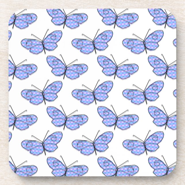 Cosmic Butterfly Pattern Coaster (Front)