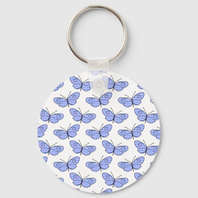 Cosmic Butterfly Pattern Key Ring (Front)
