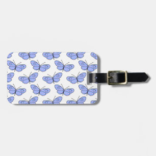 Cosmic Butterfly Pattern Luggage Tag