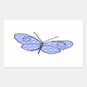 Cosmic Butterfly Rectangular Sticker