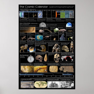Cosmic Calendar Large Poster