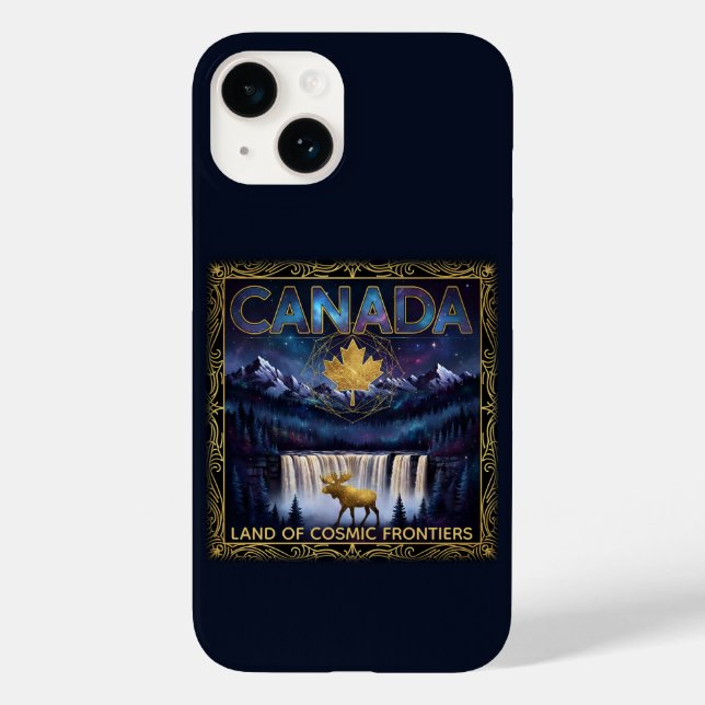 Cosmic Canada Nature Celestial Art Case-Mate iPhone Case (Back)
