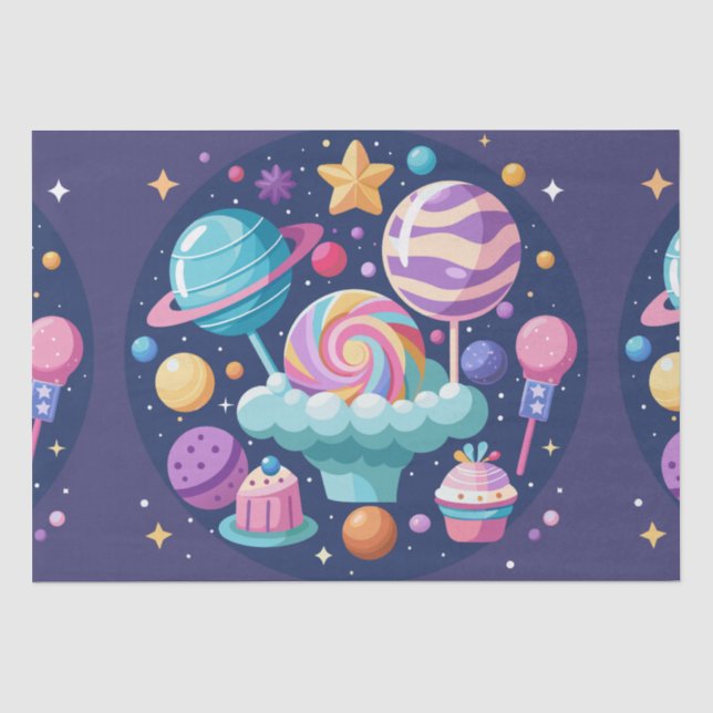Cosmic Candy Wonderland Tissue Paper (Front)