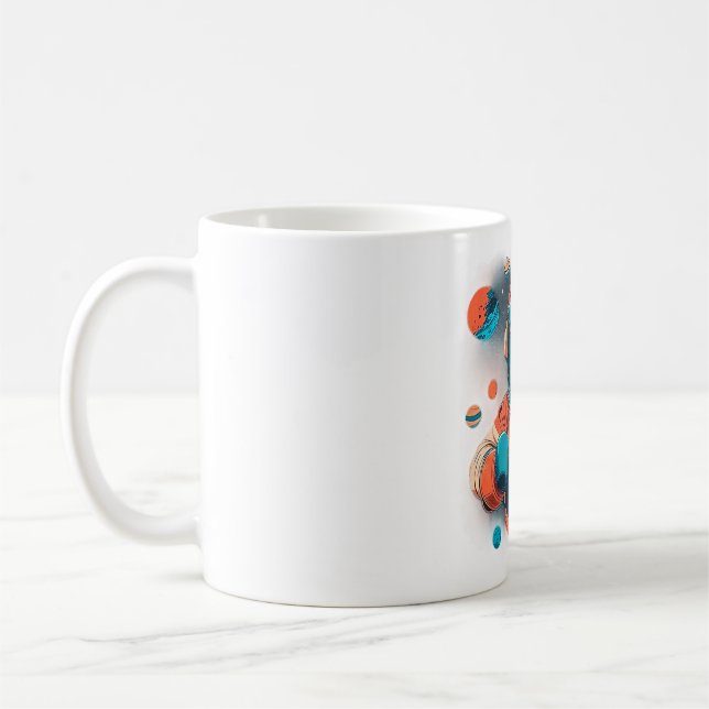 Cosmic Canine The Astronaut Boxer    Coffee Mug (Left)