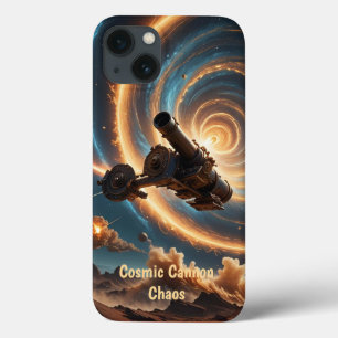 Cosmic Cannon Chaos iPhone 13 Case