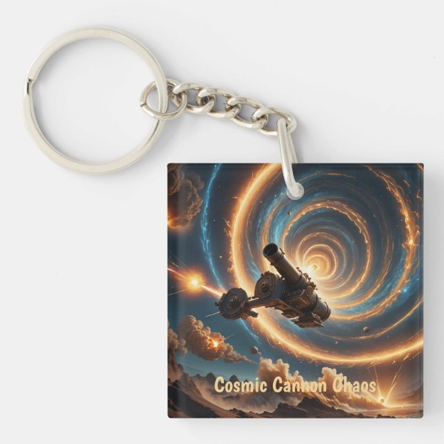 Cosmic Cannon Chaos Key Ring (Front)