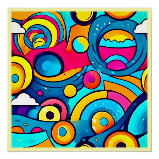 Cosmic Carnival Art Poster (Front)